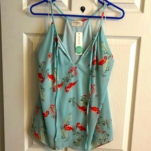 NWT - Everly Hallie Tie Neck Halter Top - XL
